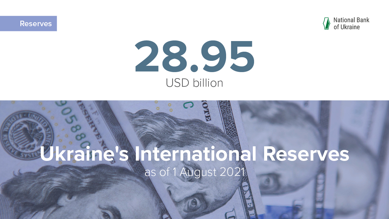 International Reserves Increased to USD 28.95 Billion in July